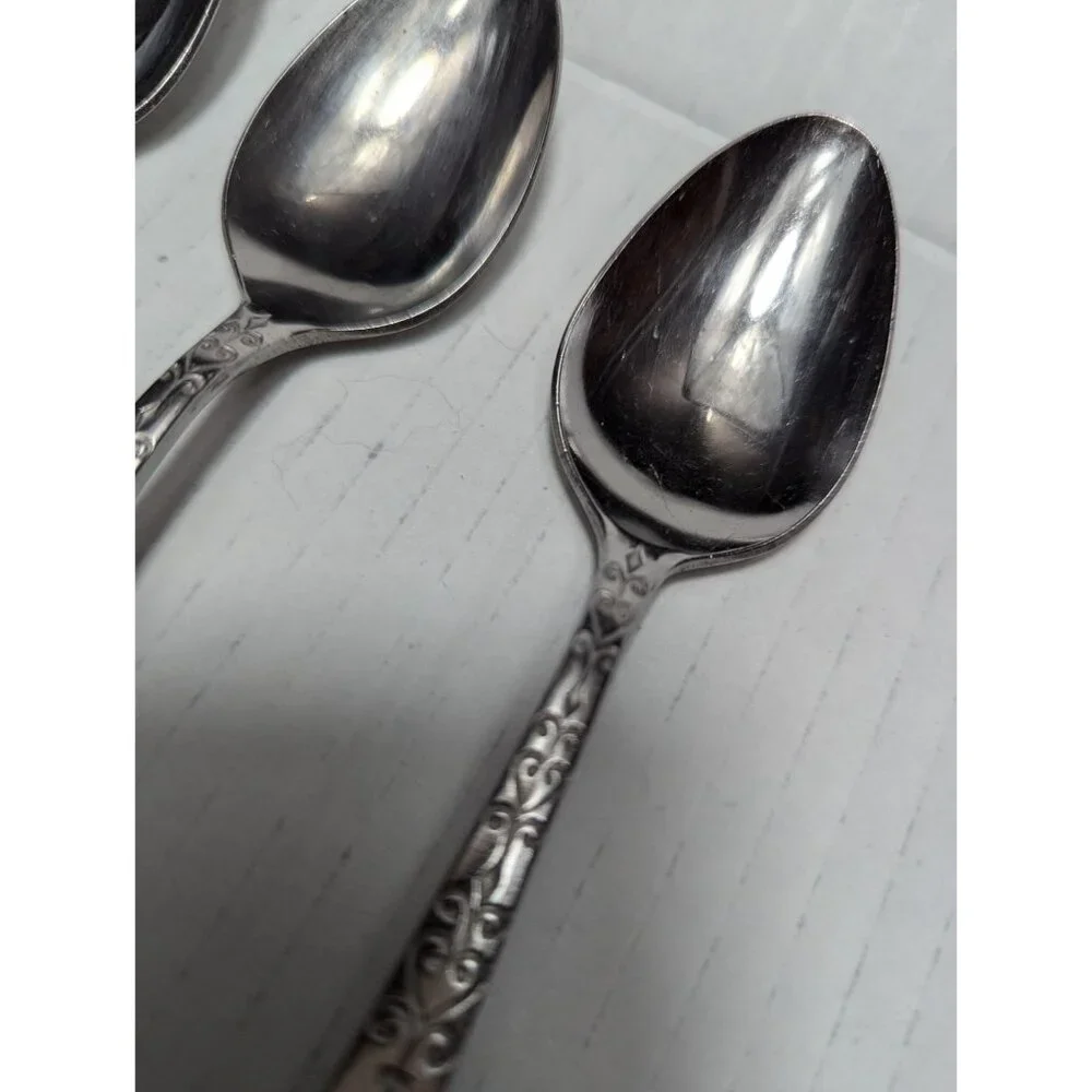Interpur INR2 Spoons set of 1Tablespoon 3 teaspoons brown handle Japan‎ SS